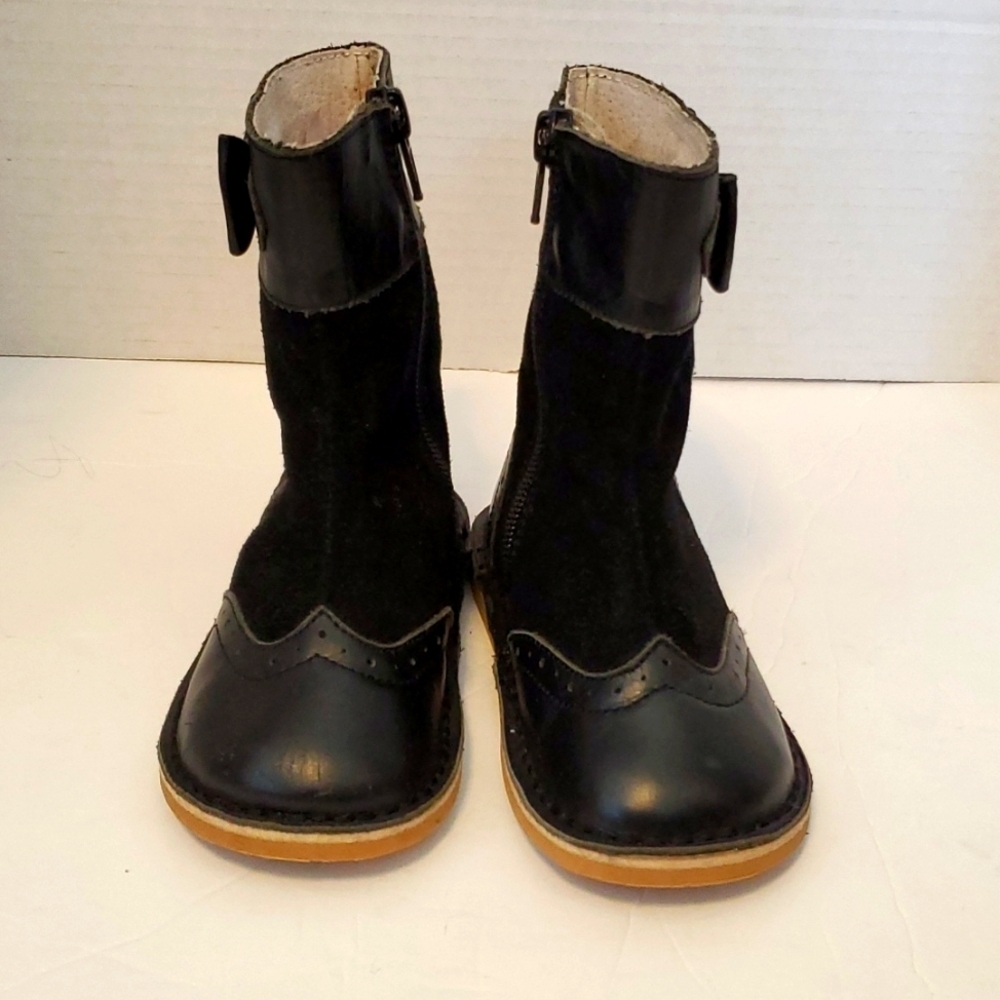 Livie & Luca Black and Brown Kids Boots